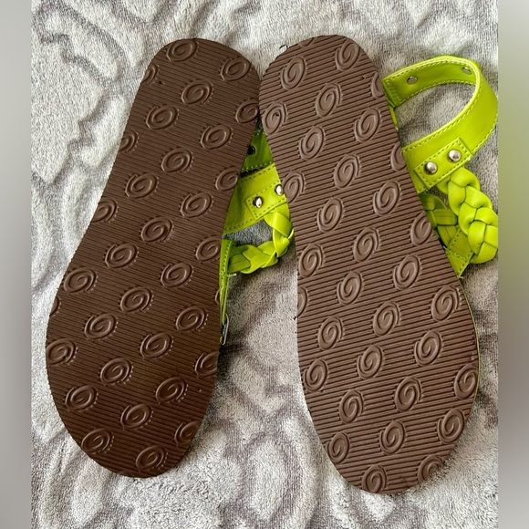 WURL Neon Braided Ankle Strap Sandals Size 8 - Picture 4 of 4